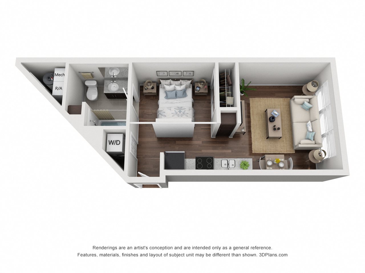 Minimalist (Studio) Floor Plan 1